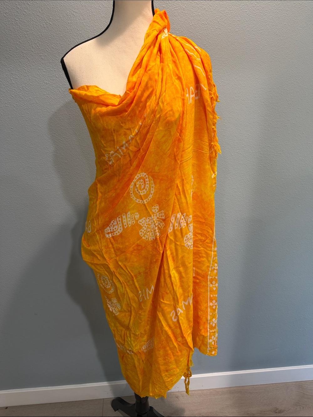 Sunshine Orange Women's Swim Sarong Wrap
